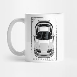 Supra JZA80 MKIV (Super White) Mug